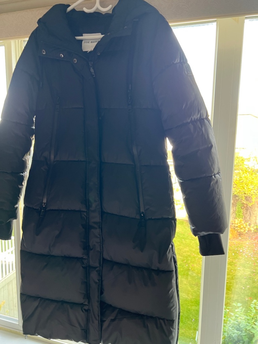 Steve Madden Women’s Heavyweight long Puffer Bubble Parker Coat